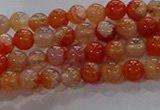 CAA1045 15.5 inches 4mm round dragon veins agate beads wholesale