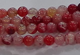 CAA1050 15.5 inches 4mm round dragon veins agate beads wholesale