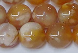 CAA1075 15.5 inches 14mm round sakura agate gemstone beads