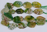 CAA1129 15.5 inches 25*35mm - 35*45mm freeform sakura agate beads