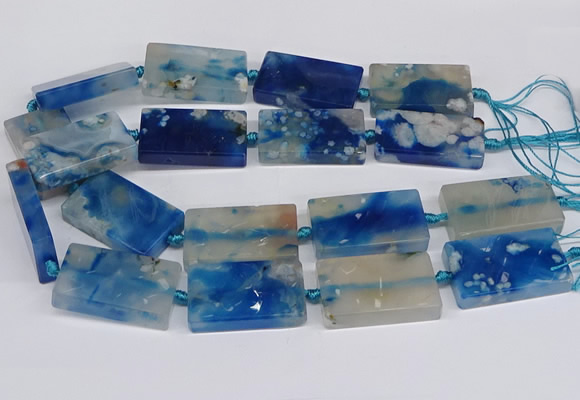 CAA1168 15.5 inches 22*40mm rectangle sakura agate gemstone beads