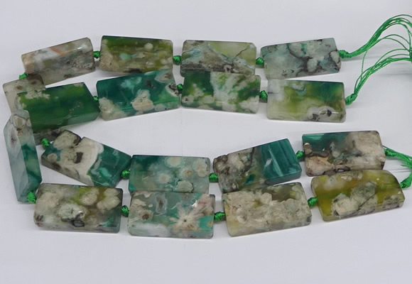 CAA1169 15.5 inches 22*40mm rectangle sakura agate gemstone beads