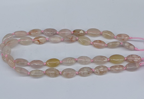 CAA1180 15.5 inches 12*20mm oval sakura agate gemstone beads