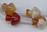 CAA1193 15.5 inches 15*16mm mushroom sakura agate gemstone beads