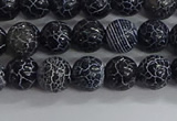 CAA1210 15.5 inches 6mm round frosted agate beads wholesale