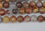 CAA1220 15.5 inches 4mm round gold mountain agate beads