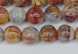 CAA1222 15.5 inches 8mm round gold mountain agate beads