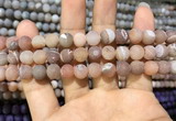 CAA1403 15.5 inches 8mm round matte druzy agate beads