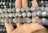 CAA1432 15.5 inches 12mm round matte druzy agate beads