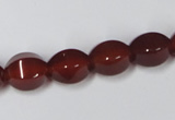 CAA147 15.5 inches 10*12mm star fruit shape red agate gemstone beads