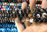 CAA1539 15.5 inches 10mm round banded agate beads wholesale