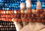 CAA1568 15.5 inches 8mm round banded agate beads wholesale