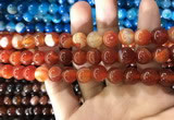 CAA1569 15.5 inches 10mm round banded agate beads wholesale