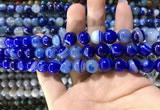 CAA1580 15.5 inches 8mm round banded agate beads wholesale