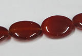 CAA172 15.5 inches 15*20mm oval red agate gemstone beads