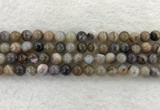 CAA1812 15.5 inches 8mm round banded agate gemstone beads