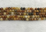 CAA1861 15.5 inches 6mm round banded agate gemstone beads