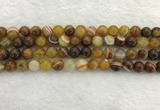 CAA1862 15.5 inches 8mm round banded agate gemstone beads