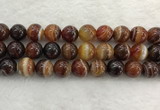 CAA1866 15.5 inches 16mm round banded agate gemstone beads