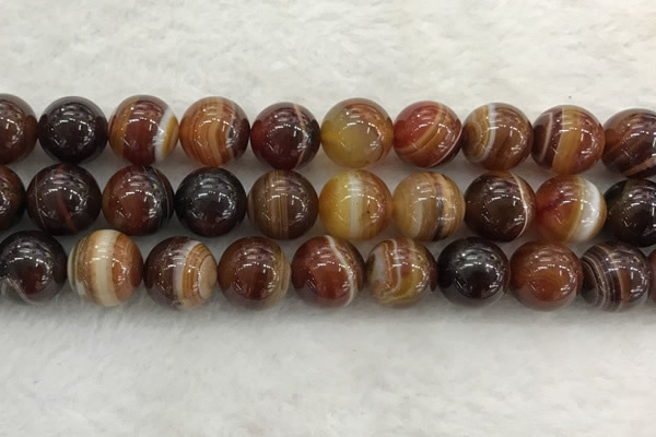 CAA1866 15.5 inches 16mm round banded agate gemstone beads