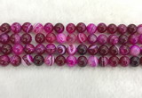 CAA1883 15.5 inches 10mm round banded agate gemstone beads