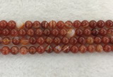 CAA1903 15.5 inches 10mm round banded agate gemstone beads