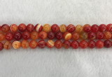 CAA1913 15.5 inches 10mm round banded agate gemstone beads