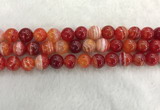 CAA1914 15.5 inches 12mm round banded agate gemstone beads