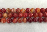 CAA1916 15.5 inches 16mm round banded agate gemstone beads