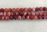 CAA1924 15.5 inches 12mm round banded agate gemstone beads