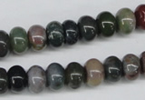 CAA193 15.5 inches 7*10mm rondelle indian agate beads wholesale