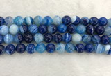 CAA1934 15.5 inches 12mm round banded agate gemstone beads