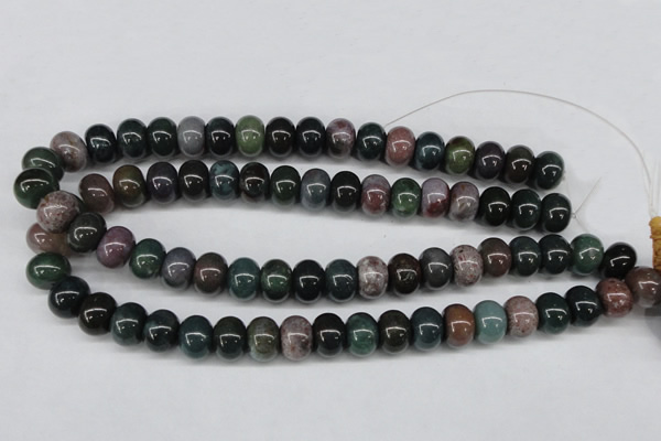 CAA195 15.5 inches 10*14mm rondelle indian agate beads wholesale