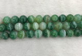 CAA2005 15.5 inches 14mm round banded agate gemstone beads