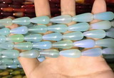 CAA2056 15.5 inches 8*20mm teardrop agate beads wholesale