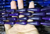 CAA2096 15.5 inches 10*30mm faceted teardrop agate beads