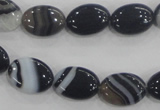 CAA210 15.5 inches 10*14mm oval madagascar agate beads