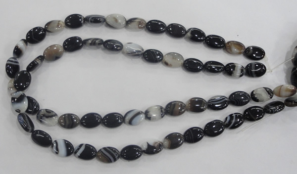 CAA210 15.5 inches 10*14mm oval madagascar agate beads