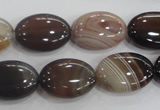 CAA211 15.5 inches 13*18mm oval madagascar agate beads