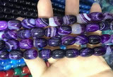 CAA2114 15.5 inches 10*14mm drum agate beads wholesale