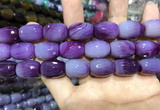 CAA2146 15.5 inches 13*18mm faceted drum agate beads wholesale