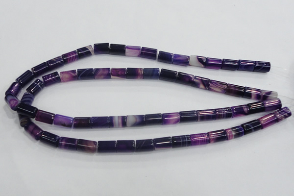 CAA216 15.5 inches 8*12mm column madagascar agate beads