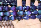 CAA2165 15.5 inches 15*20mm faceted teardrop agate beads