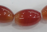 CAA223 15.5 inches 18*28mm rice red agate gemstone beads