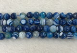 CAA2260 15.5 inches 12mm faceted round banded agate beads