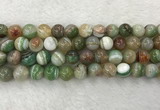 CAA2305 15.5 inches 14mm round banded agate gemstone beads