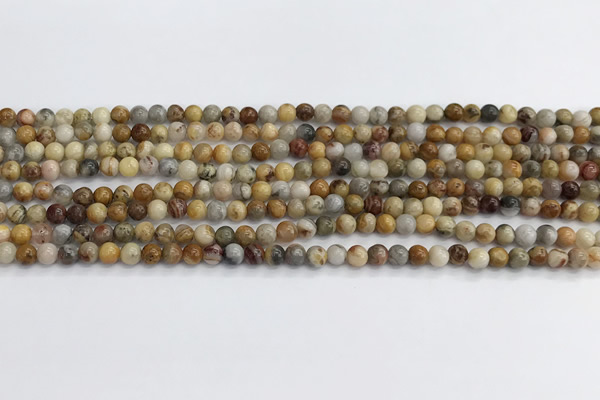 CAA2348 15.5 inches 4mm round crazy lace agate beads wholesale