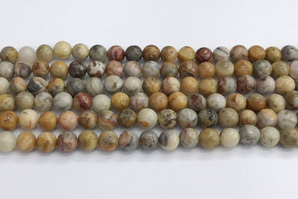 CAA2350 15.5 inches 8mm round crazy lace agate beads wholesale