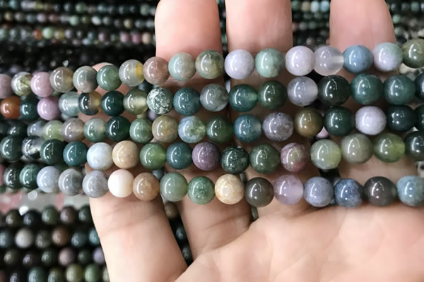 CAA2364 15.5 inches 6mm round Indian agate beads wholesale