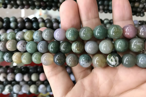 CAA2366 15.5 inches 10mm round Indian agate beads wholesale